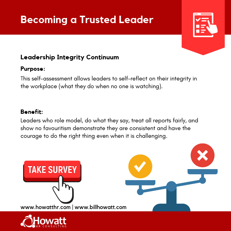 Become a Trusted Leader Quick Survey - Leadership Integrity Continuum