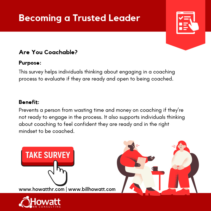 Become a Trusted Leader Quick Survey - Are you coachable
